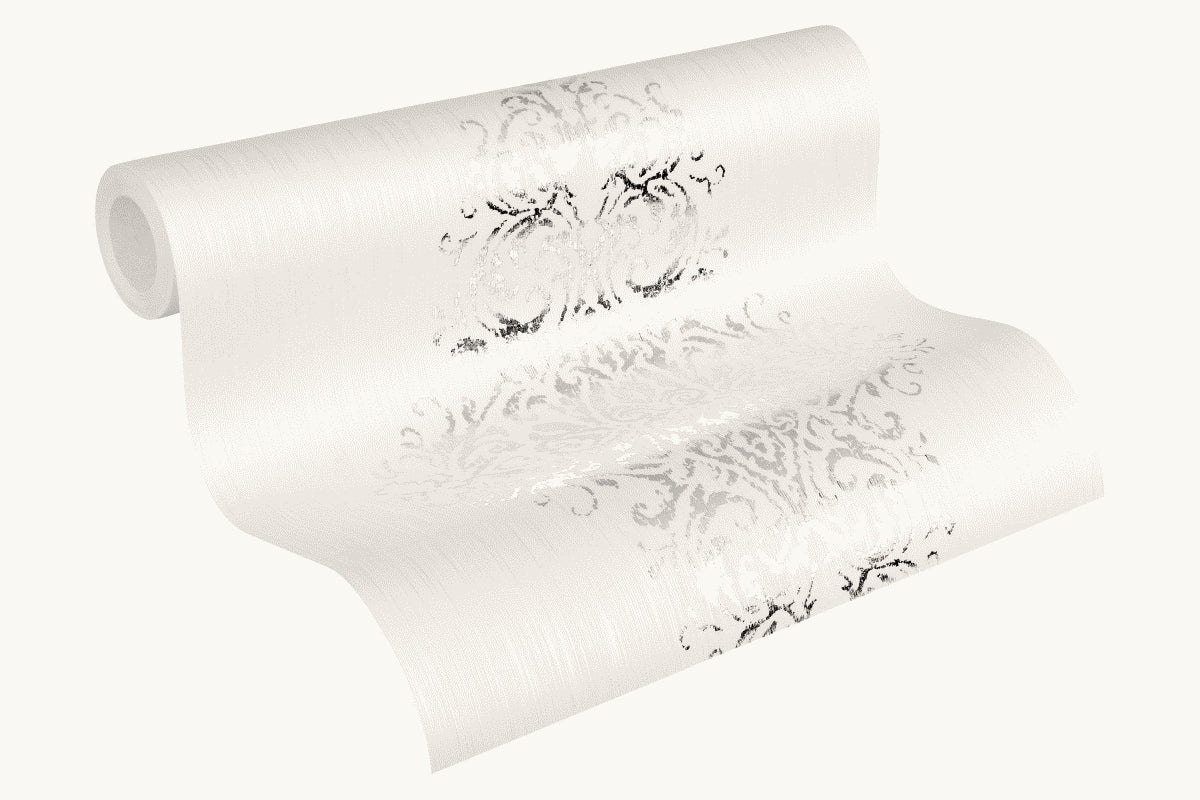 A.S. Création Barocktapete Weiß 319451 Tapete Luxury wallpaper Wandtapete Design