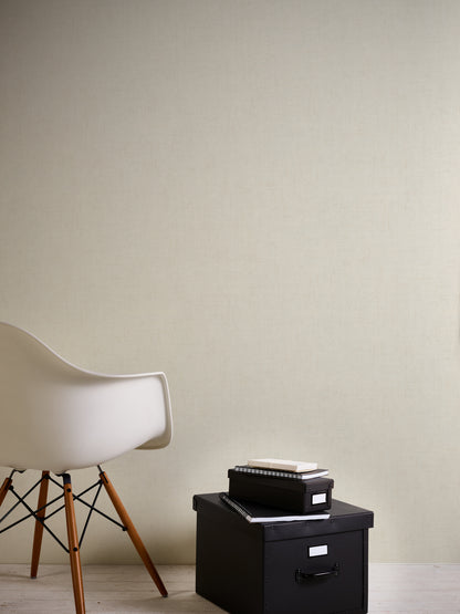 A.S. Création Uni Vinyl Tapete Greenery Creme Wandtapete Unitapete