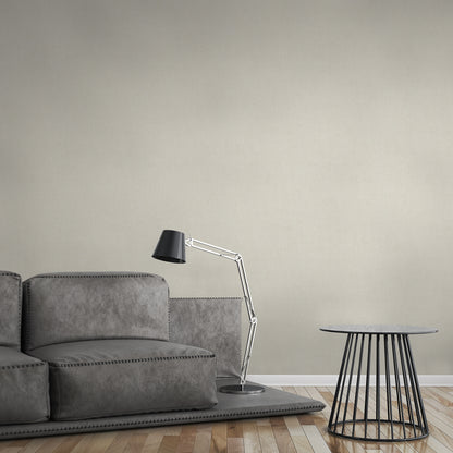 A.S. Création Uni Vinyl Tapete Greenery Creme Wandtapete Unitapete