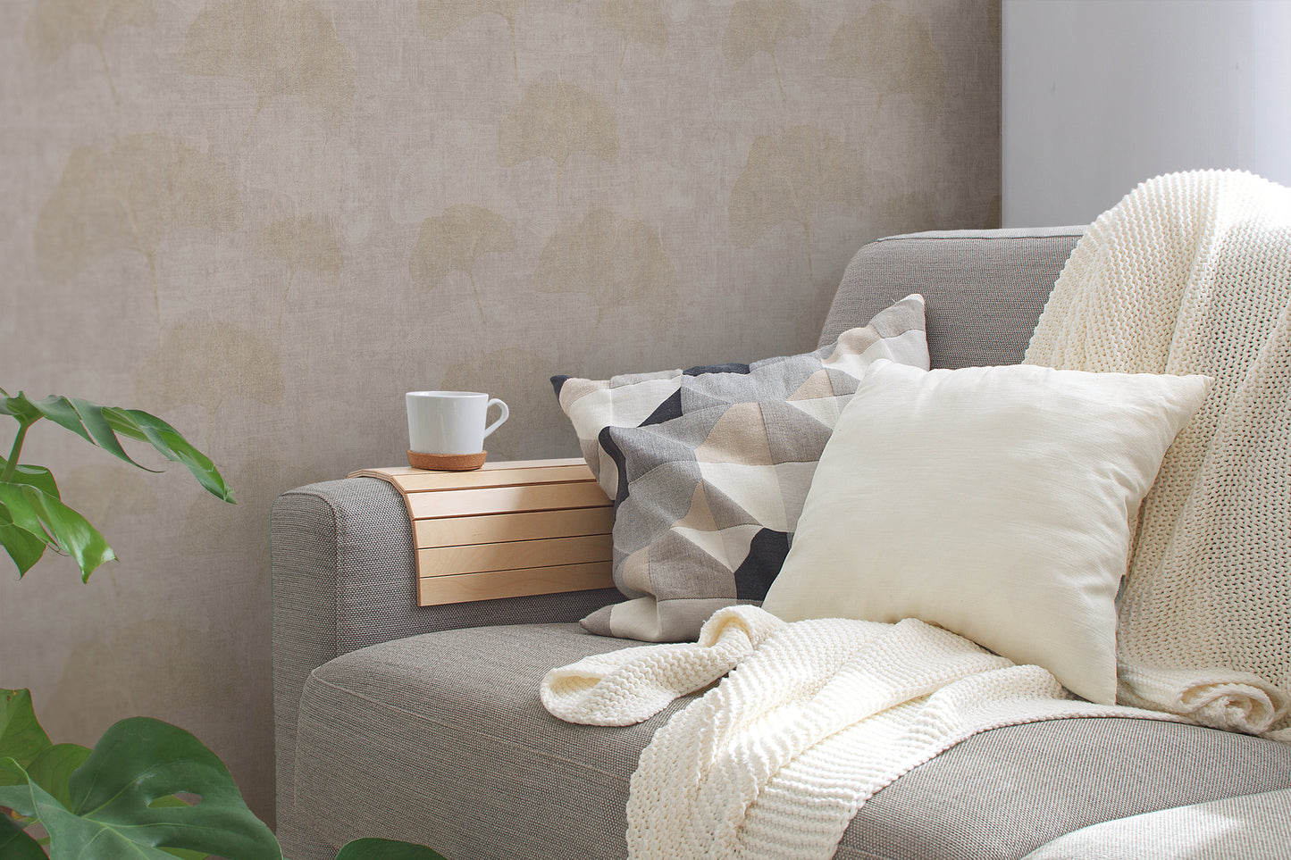 A.S. Création Blumentapete Beige 322655 Wandtapete Vliestapete Floral Vinyl