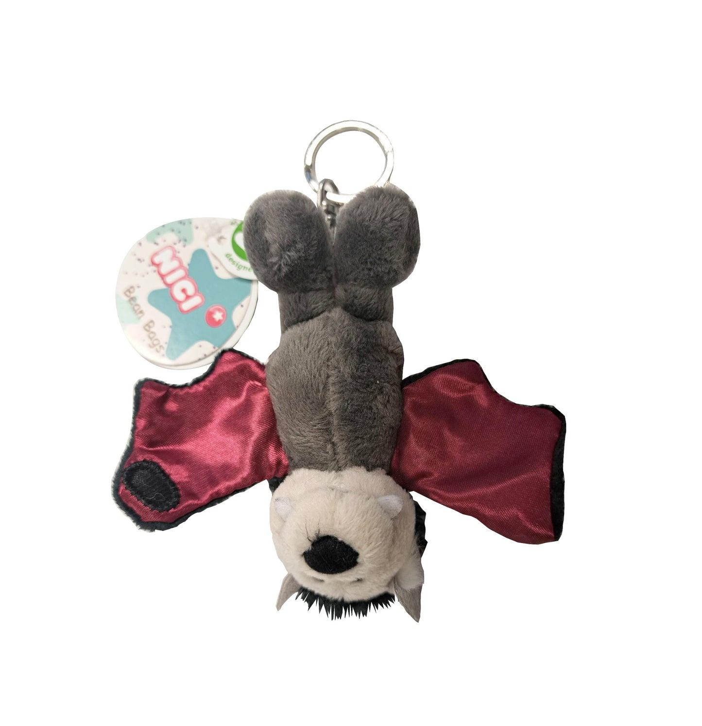 NICI Bean Bag Schlüsselanhänger Fledermaus Sir Simon 10cm Plüschtier Anhänger