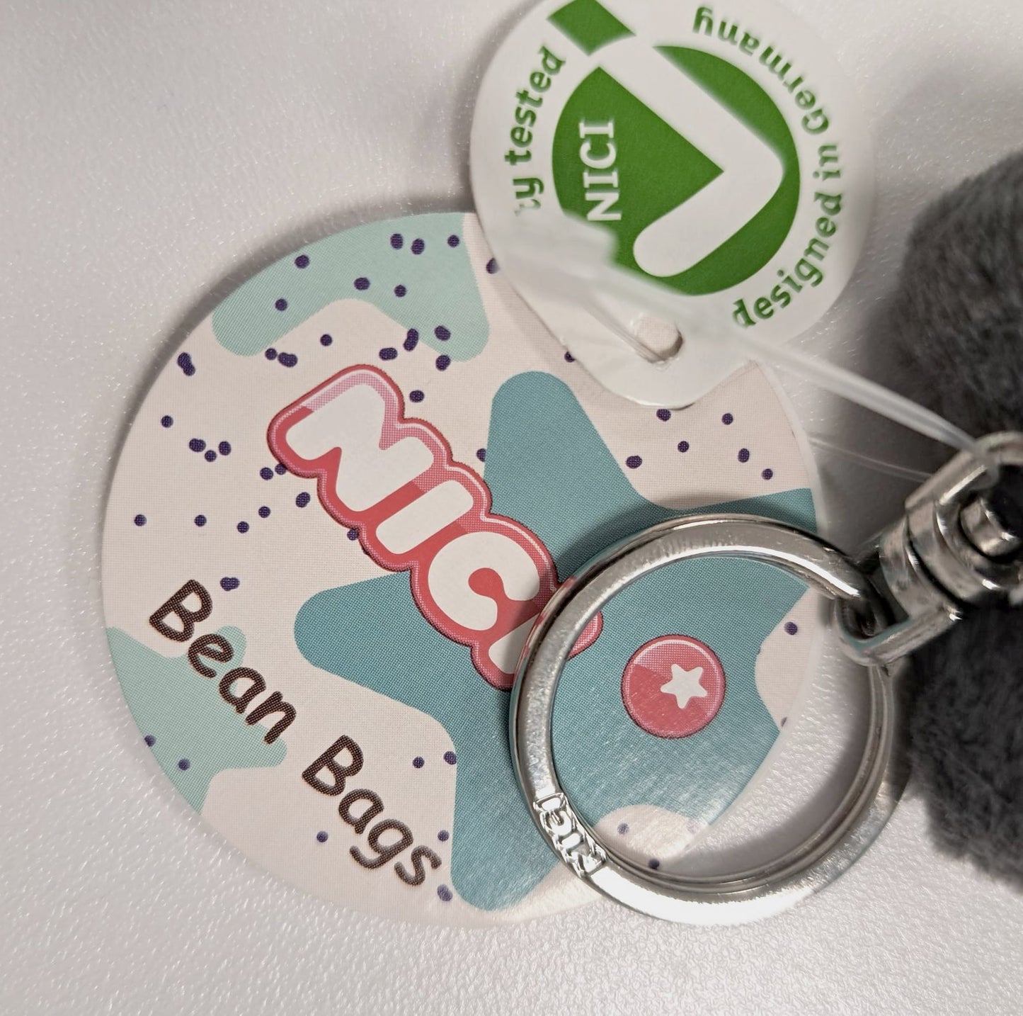 NICI Bean Bag Schlüsselanhänger Fledermaus Sir Simon 10cm Plüschtier Anhänger