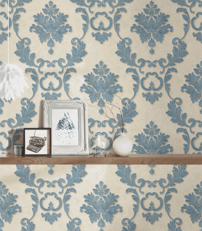 A.S. Création Barocktapete Blau 324222 Tapete Luxury wallpaper Wandtapete Design
