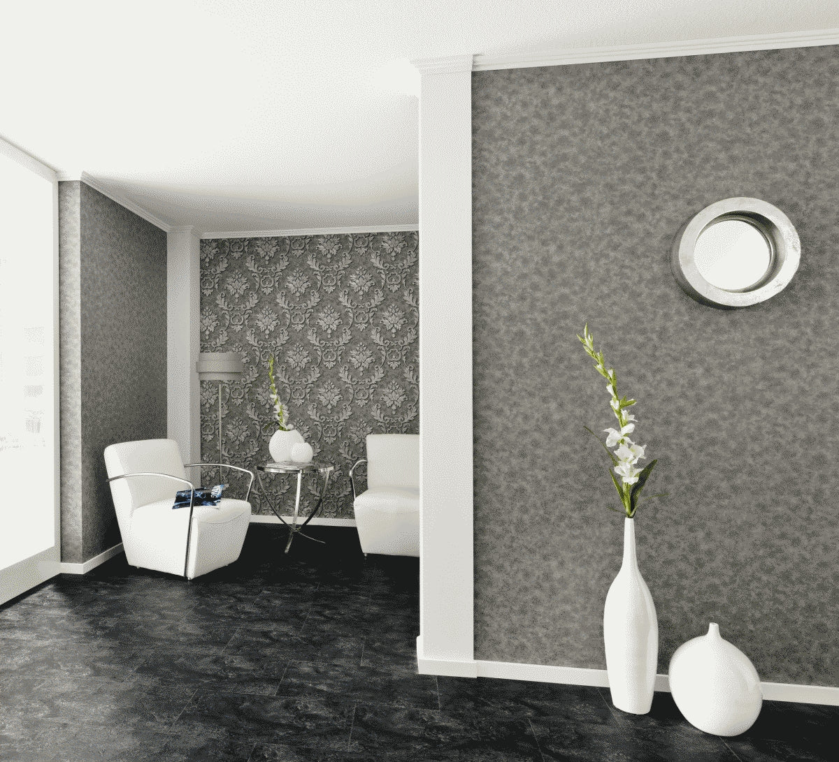 A.S. Création Unitapete Uni Grau 324234 Tapete Luxury wallpaper Wandtapete