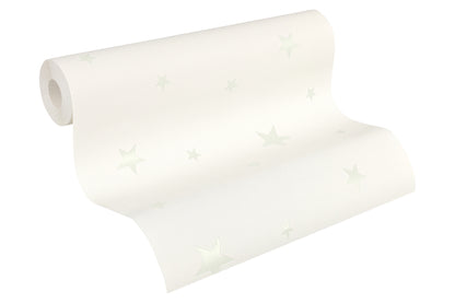 A.S. Création Kinderzimmertapete Weiß Papier 324401 Wandtapete mit Sternen