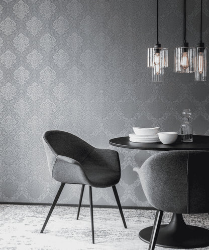 A.S. Création Barocktapete Barock Grau 324801 Tapete Alpha Wandtapete Design