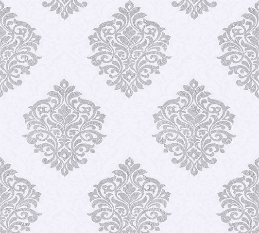A.S. Création Barocktapete Barock Grau 324802 Tapete Alpha Wandtapete Design