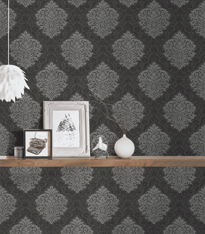 A.S. Création Barocktapete Barock Silber 324804 Tapete Alpha Wandtapete Design