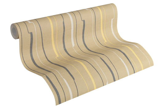 Streifentapete Beige 327962 Vlies Wandtapete Urban Flowers A.S. Création Tapete