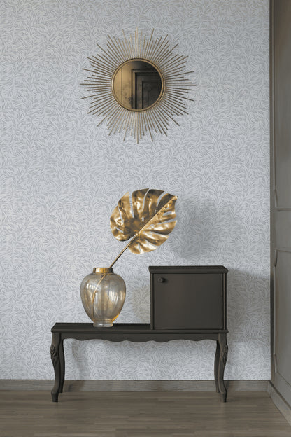 A.S. Création Blumentapete Blumen floral Grau 333261 Tapete Alpha Wandtapete