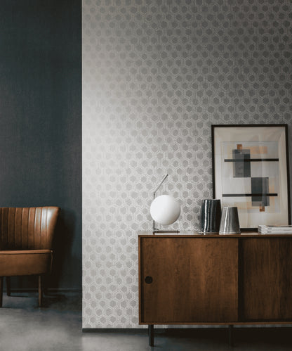 A.S. Création Geometrische Tapete Silber 333271 Tapete Alpha Wandtapete Design