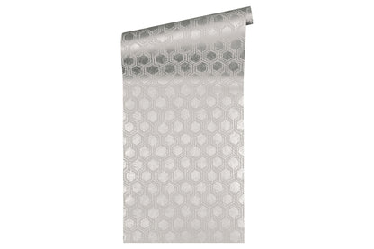 A.S. Création Geometrische Tapete Silber 333272 Tapete Alpha Wandtapete Design