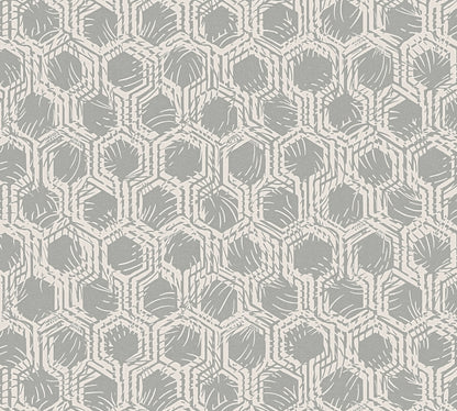 A.S. Création Geometrische Tapete Silber 333272 Tapete Alpha Wandtapete Design