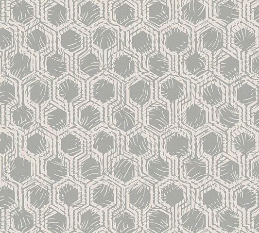 A.S. Création Geometrische Tapete Silber 333272 Tapete Alpha Wandtapete Design