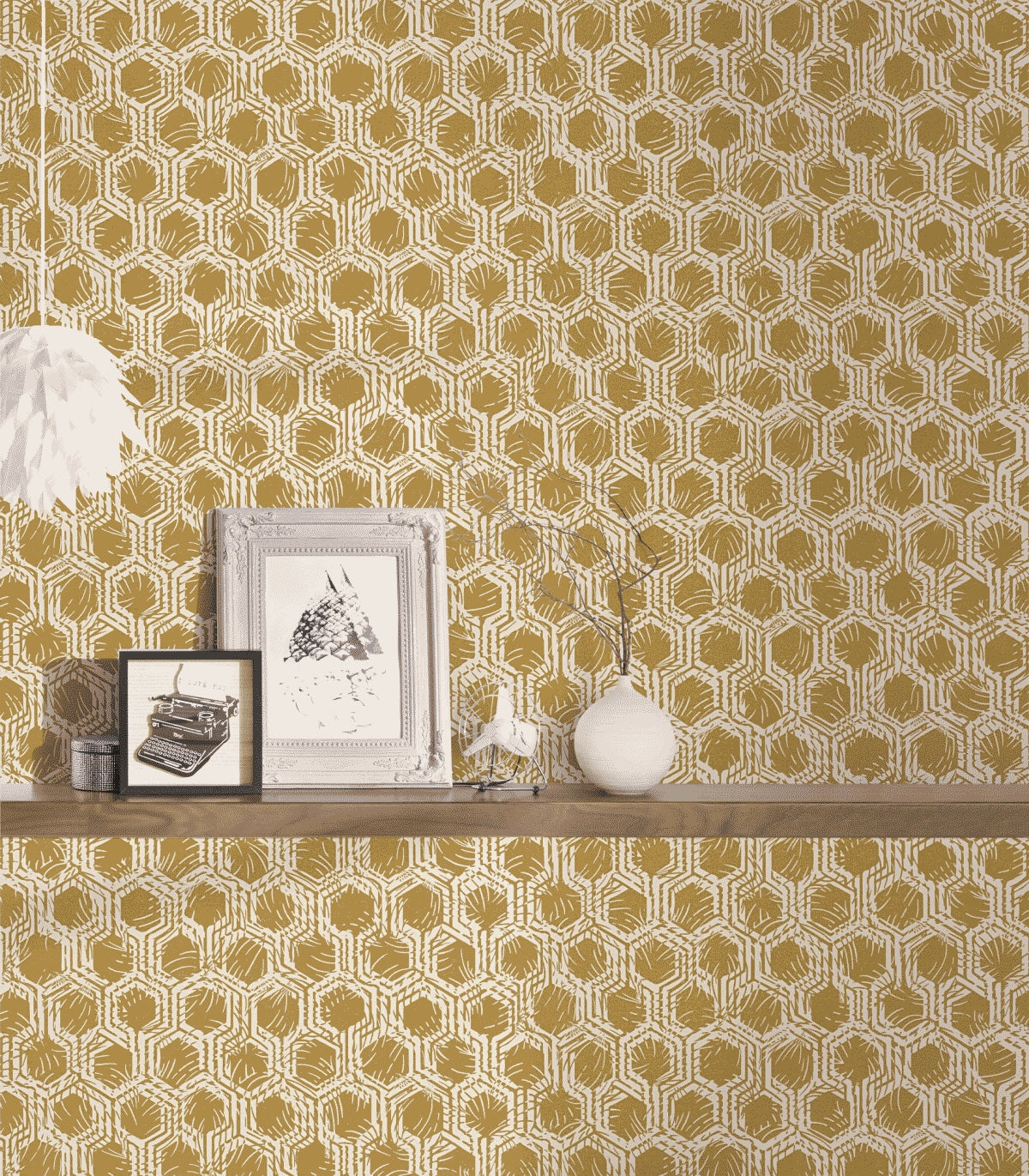 A.S. Création Geometrische Tapete Gold 333273 Tapete Alpha Wandtapete Design