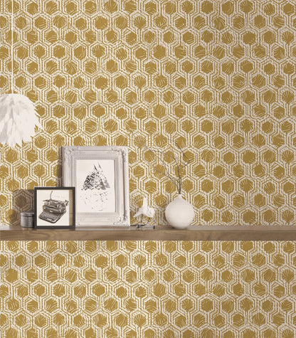 A.S. Création Geometrische Tapete Gold 333273 Tapete Alpha Wandtapete Design