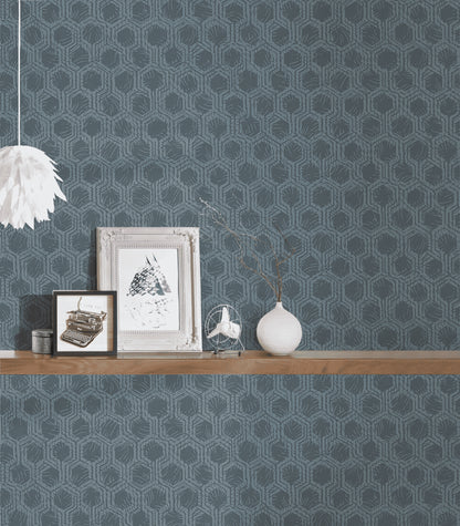 A.S. Création Geometrische Tapete Silber 333274 Tapete Alpha Wandtapete Design