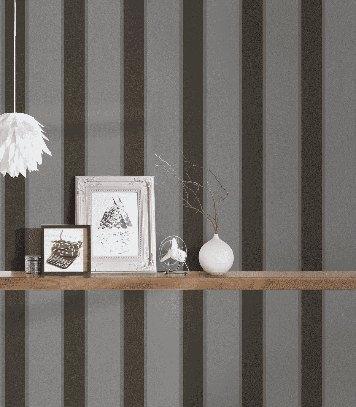 A.S. Création Streifentapete Streifen Grau 333294 Tapete Alpha Wandtapete Design