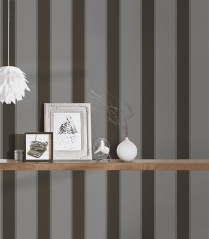 A.S. Création Streifentapete Streifen Grau 333294 Tapete Alpha Wandtapete Design