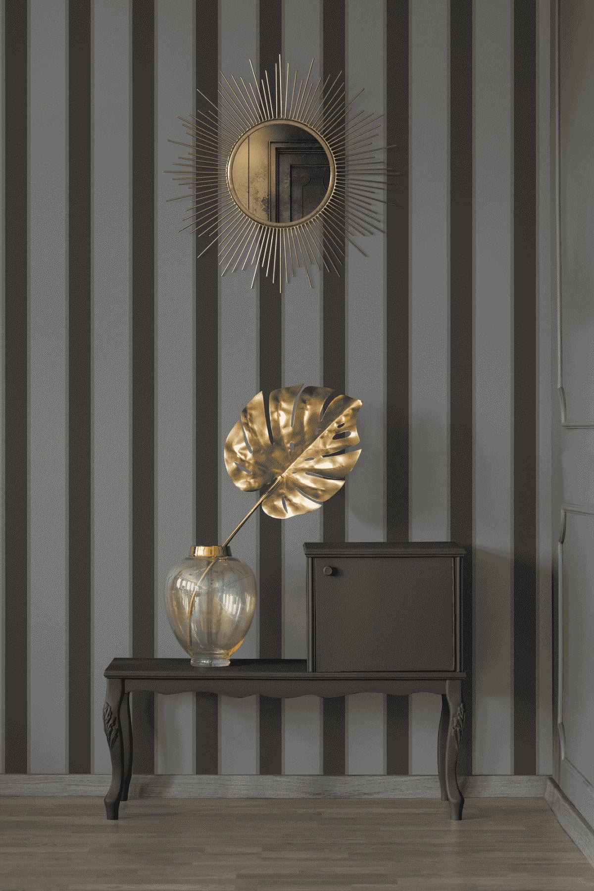 A.S. Création Streifentapete Streifen Grau 333294 Tapete Alpha Wandtapete Design