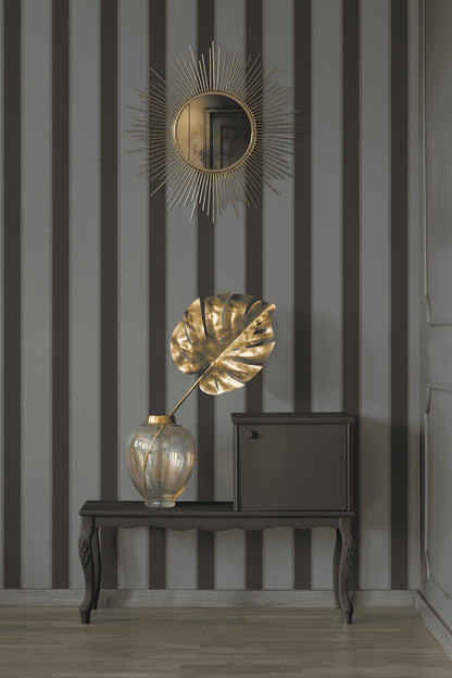 A.S. Création Streifentapete Streifen Grau 333294 Tapete Alpha Wandtapete Design