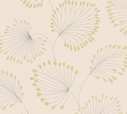 A.S. Création Blumentapete Blumen floral Beige 333712 Tapete Alpha Wandtapete