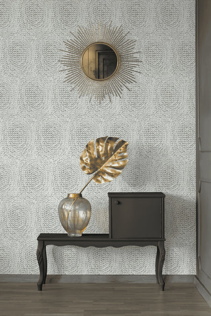 A.S. Création Geometrische Tapete Silber 333732 Tapete Alpha Wandtapete Design