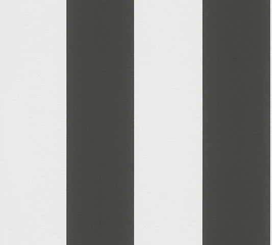 A.S. Création Streifentapete Schwarz 334213 Tapete Black & White Wandtapete
