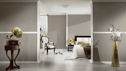 A.S. Création Unitapete Uni einfarbig Beige 335402 Tapete Castello Wandtapete