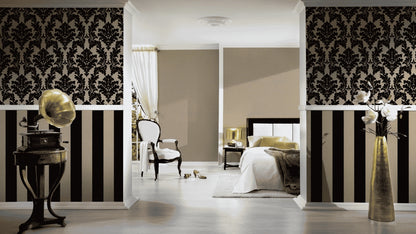 A.S. Création Unitapete Uni einfarbig Beige 335404 Tapete Castello Wandtapete