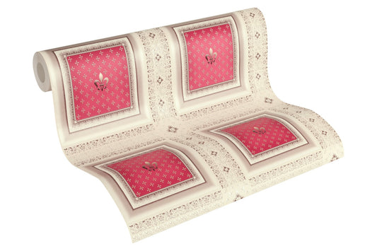 Geometrische Tapete Rot Vliestapete 335413 Wandtapete A.S. Création Tapete