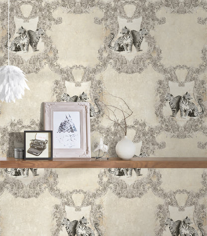 Barocktapete Grau Vliestapete 335431 Wandtapete A.S. Création Tapete