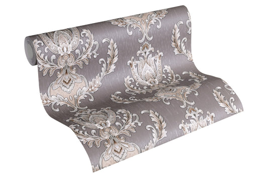 Barocktapete Silber Vliestapete 335465 Wandtapete A.S. Création Tapete