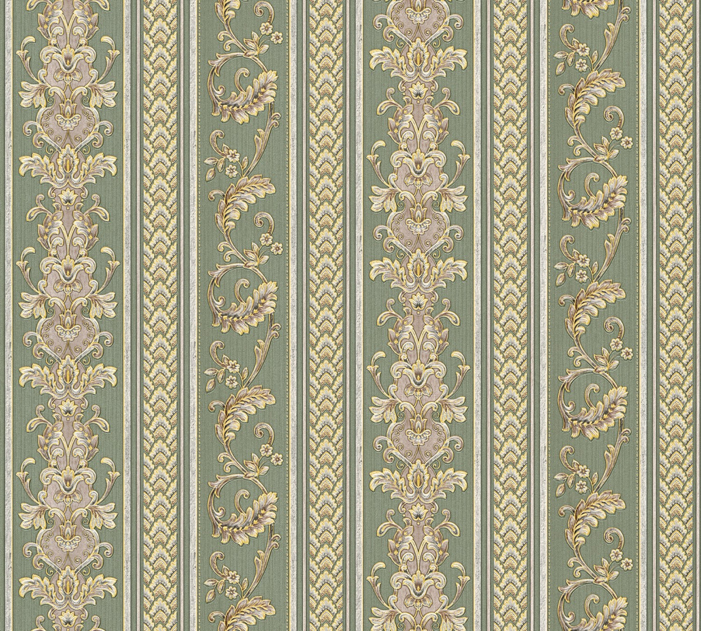 Barocktapete Grün Vliestapete 335474 Wandtapete A.S. Création Tapete