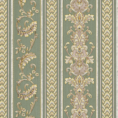 Barocktapete Grün Vliestapete 335474 Wandtapete A.S. Création Tapete