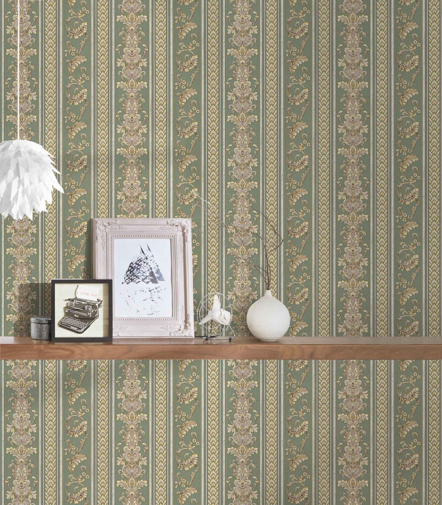 Barocktapete Grün Vliestapete 335474 Wandtapete A.S. Création Tapete