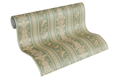 Barocktapete Grün Vliestapete 335474 Wandtapete A.S. Création Tapete