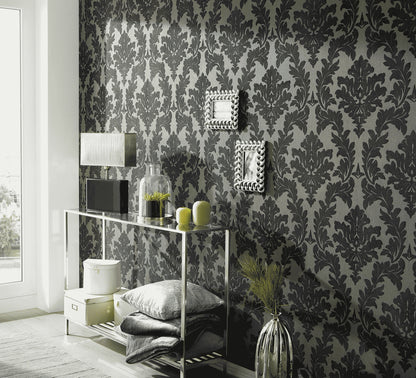 A.S. Création Barocktapete Barock Silber 335805 Tapete Castello Wandtapete