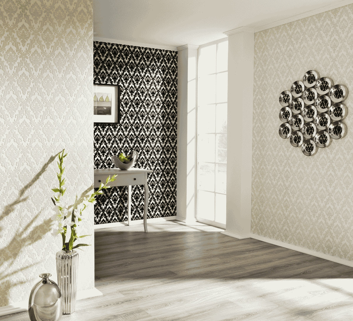 A.S. Création Barocktapete Barock Creme 335822 Tapete Castello Wandtapete Design
