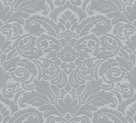 A.S. Création Barocktapete Barock Silber 335833 Tapete Castello Wandtapete