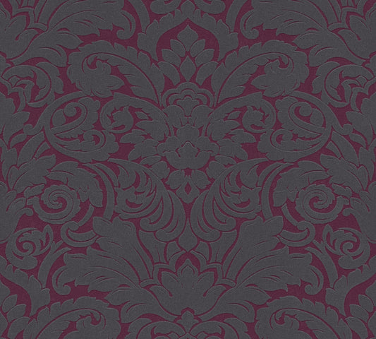 A.S. Création Barocktapete Barock Schwarz 335835 Tapete Castello Wandtapete