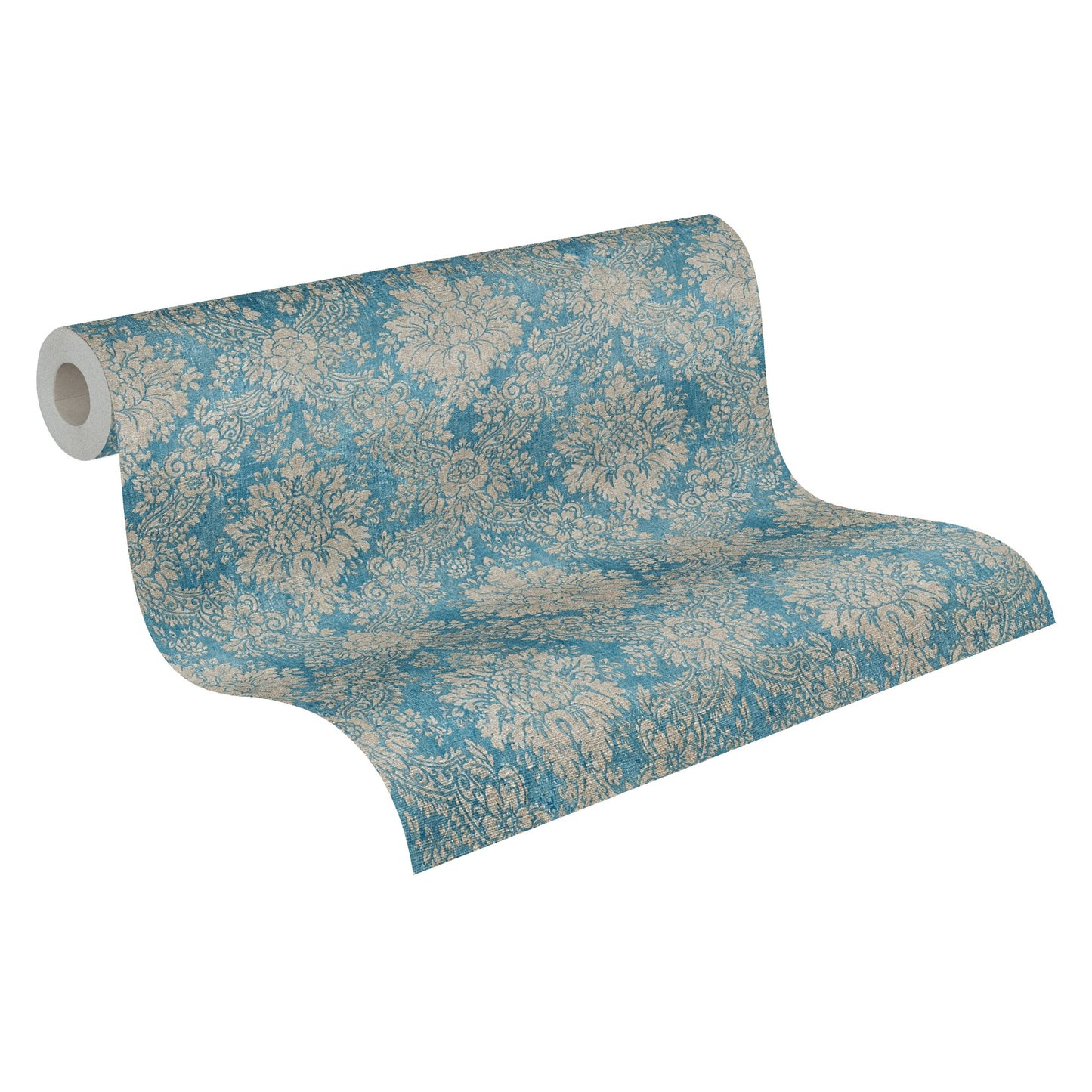 A.S. Création Barocktapete Barock Blau 336075 Wandtapete Vlies Rolle Tapete