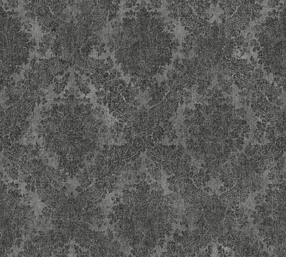 A.S. Création Grau Schwarz Silber 336078 Tapete Wand Designbook Muster Barock