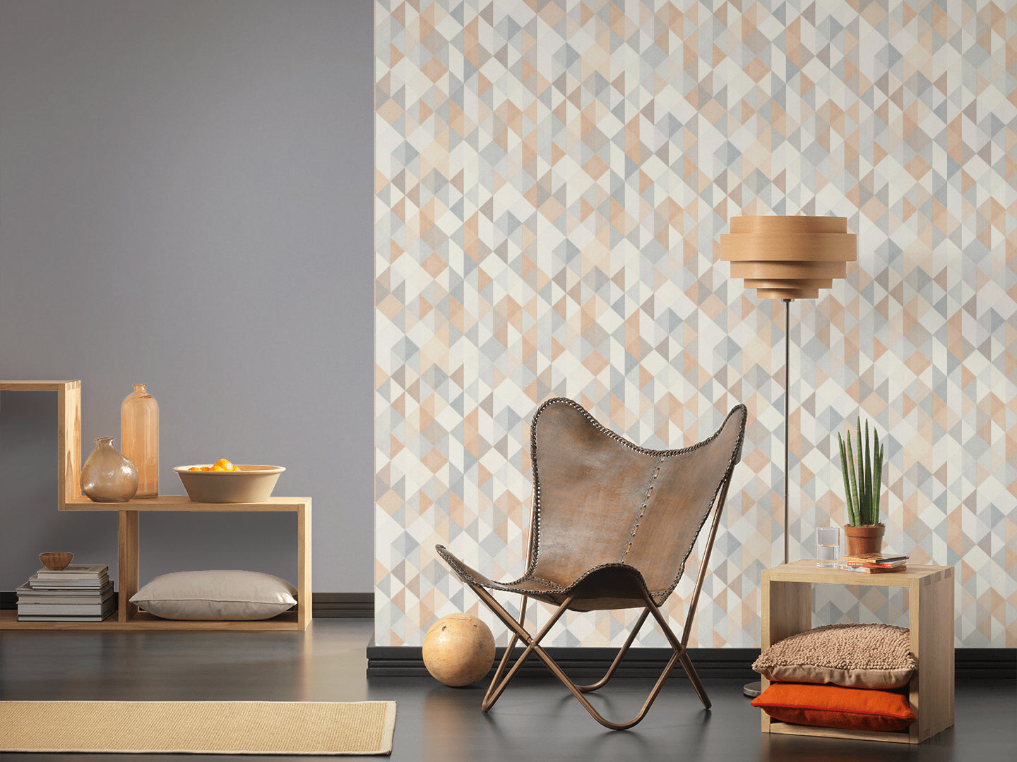 A.S. Création Unitapete Grau Vliestapete 336569 Wandtapete