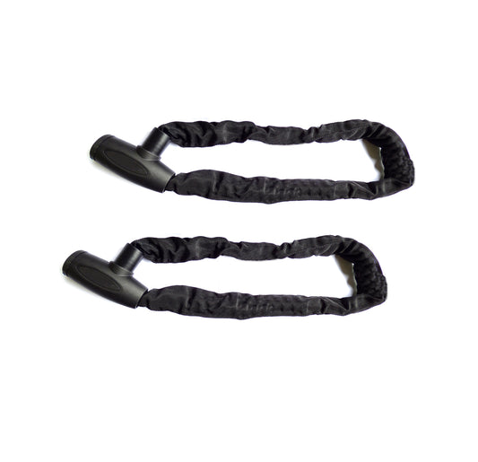 Kettenschloss Set 85cm Fahrrad Schloss Panzerschloss gleichschliessend