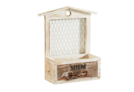 Mini Deko Holz Pflanzschale Blumentopf Pflanzkasten Blumenkasten Balkon Blumen