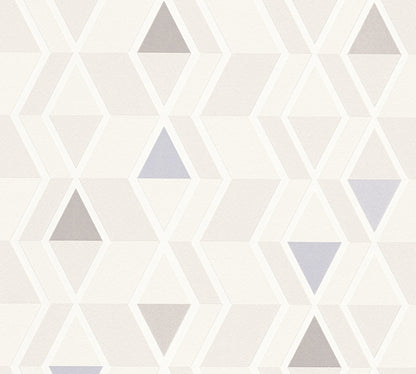 A.S. Création geometrisch Tapete Blau 343025 Wandtapete Vlies Vinyl Rolle Tapete