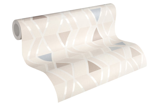 A.S. Création geometrisch Tapete Blau 343025 Wandtapete Vlies Vinyl Rolle Tapete