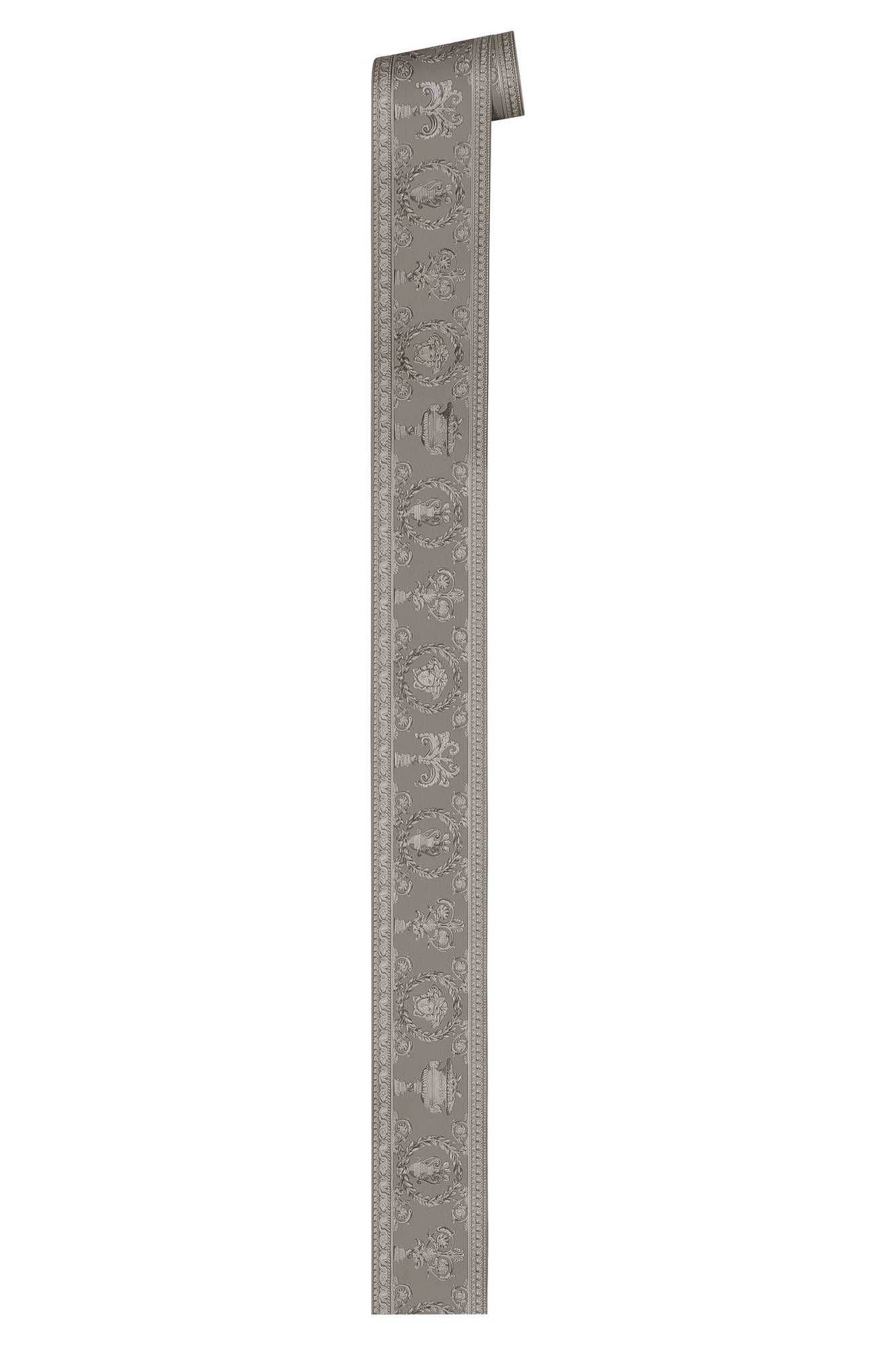 Versace Home Barock Bordüre Silber Grau 343053 Borte Luxus Vlies Designer Tapete