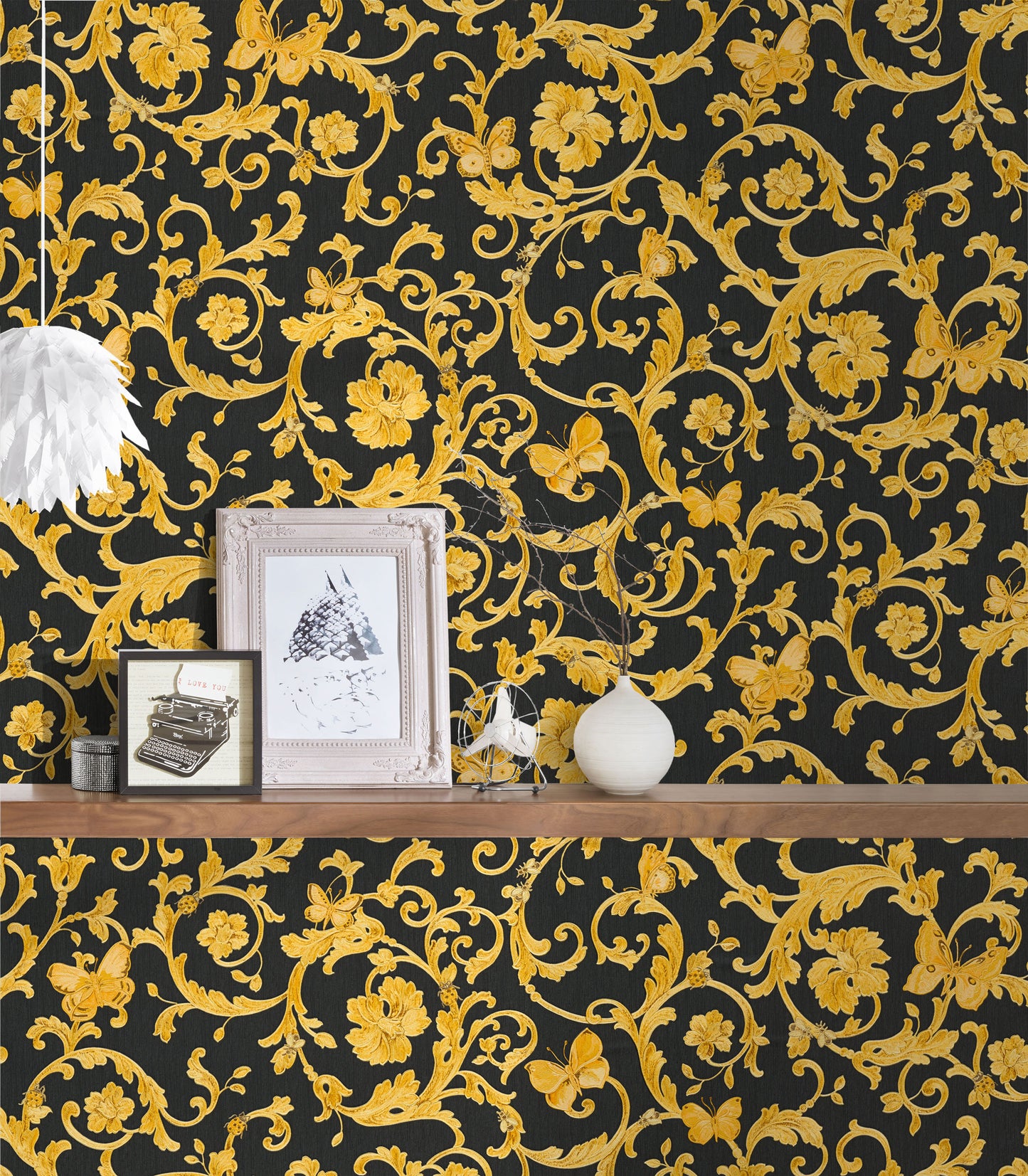 Versace Home Barocktapete Gold 343252 Luxus Vlies Designertapete Tapete Design